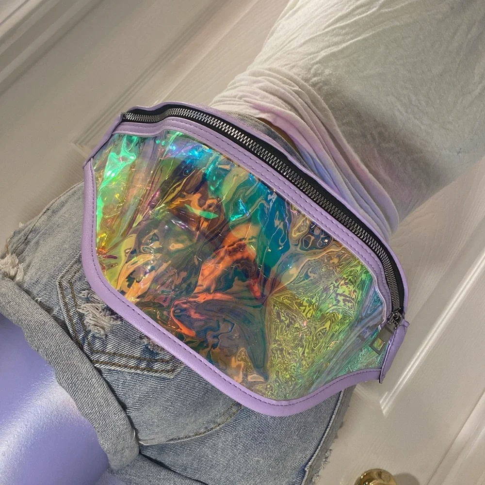Holographic Iridescent Fanny Belt Bag - Picture 8 of 9